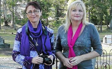 Ghostly encounters: Paranormal investigators Judy Barr and Marg Pettiona have tried daylight cemetery investigations as well as night investigations in buildings. Ghostly encounters: Paranormal investigators Judy Barr and Marg Pettiona have tried daylight cemetery investigations as well as night investigations in buildings.